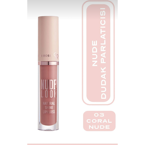 GOLDEN ROSE NUDE LOOK NATURAL SHINE LIPGLOSS 03 CORAL NUDE