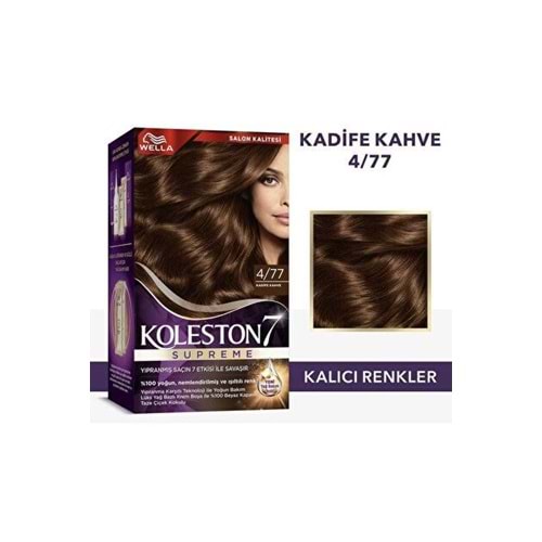 KOLESTON SUPREME KIT 4-77 KADİFE KAHVE