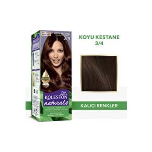 WELLA KOLESTON NATURALS 3-4 KOYU KESTANE