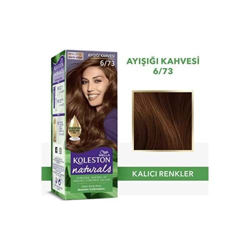 WELLA KOLESTON NATURALS 6-73 AYIŞIĞI KAHVESİ
