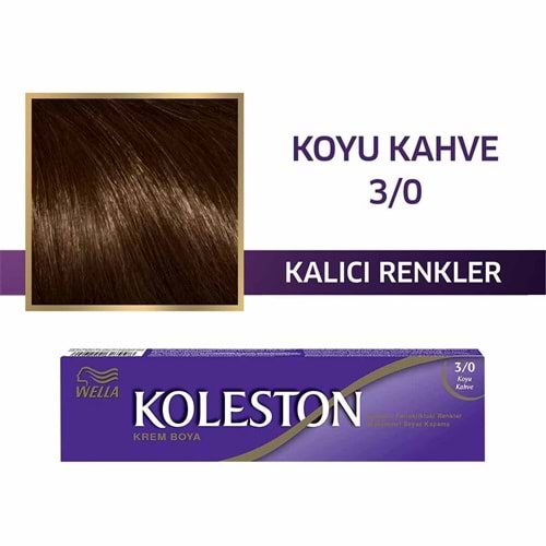 WELLA KOLESTON SİNGLE 3-0 KOYU KAHVE