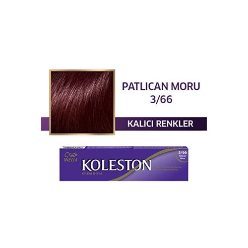 WELLA KOLESTON SİNGLE 3-66 PATLICAN MORU