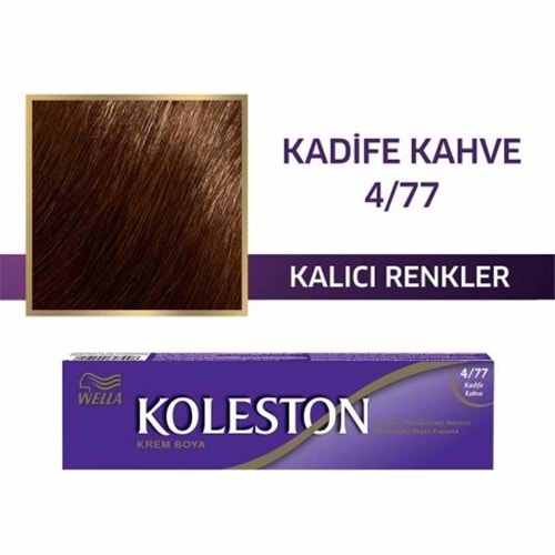 WELLA KOLESTON SİNGLE 4-77 KADİFE KAHVE