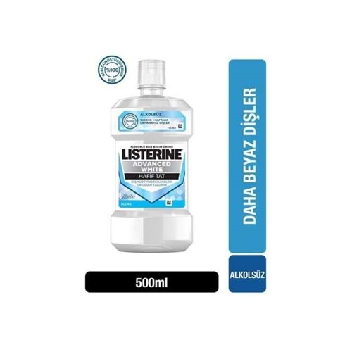 LİSTERİNE ADVANCET WHITE HAFİF TAT 500 ML
