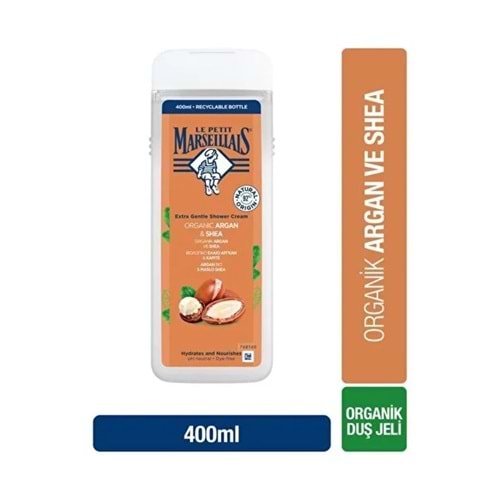 LE PETIT MARSEILLAIS ORGANİK ARGAN VE SHEA DUŞ JELİ 400 ML