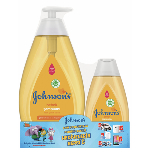 JOHNSONS BABY ŞAMPUAN 750 ML + JOHNSONS BABY ŞAMPUAN 200 ML
