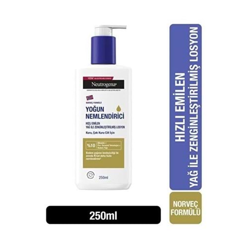 NEUTROGENA YAĞ İLE ZENGİNLEŞTİRİLMİŞ VÜCUT LOSYONU 250 ML