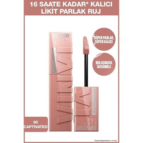 MYB LASH VINYL RUJ 95 CAPTIVATED