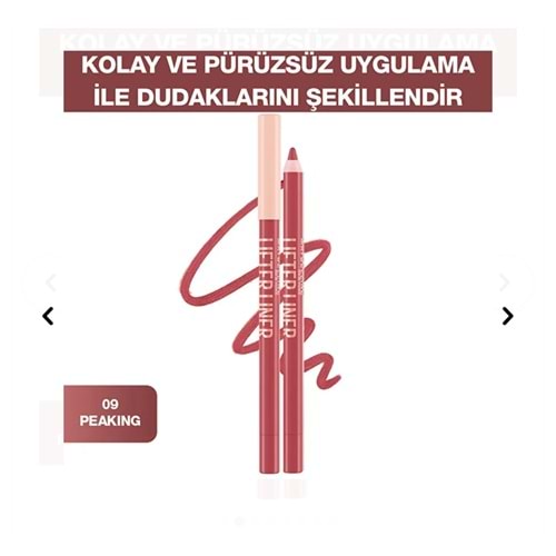 MYB LIFTER LINER DUDAK KALEMİ 09 PEAKING
