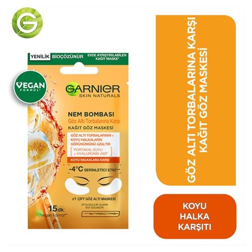 GARNIER HYDRA BOMB PORTAKAL GÖZ MASKESİ