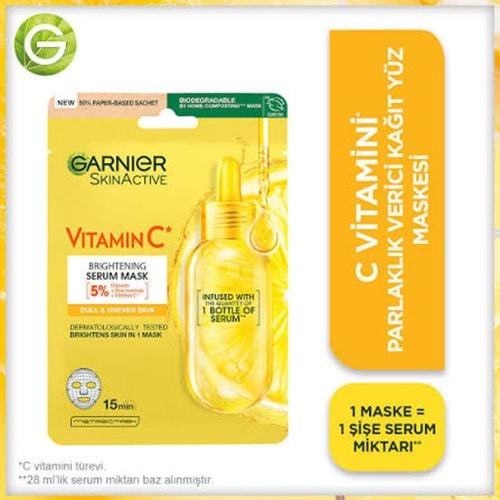 GARNIER VITAMIN C YÜZ MASKESİ