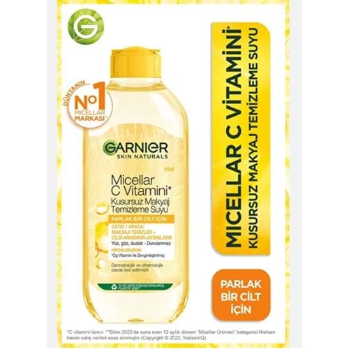 GARNIER C VİTAMİNİ MICELLAR 400 ML