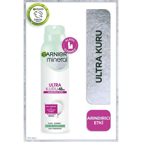 GARNIER MINERAL ULTRA KURU DEODORANT 150 ML