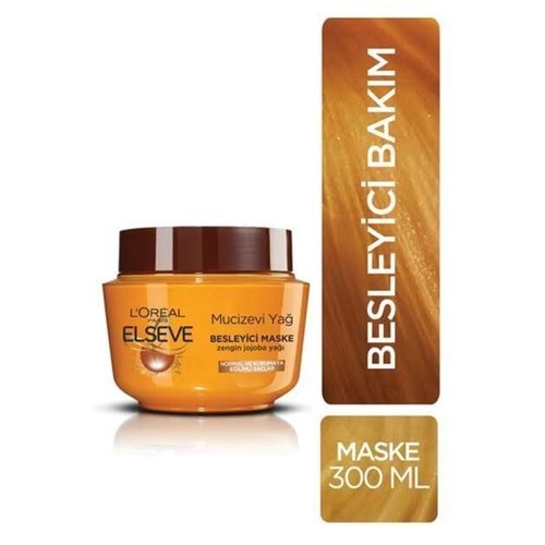 LOREAL ELSEVE MUCİZEVİ YAĞ SAÇ MASKESİ 300 ML