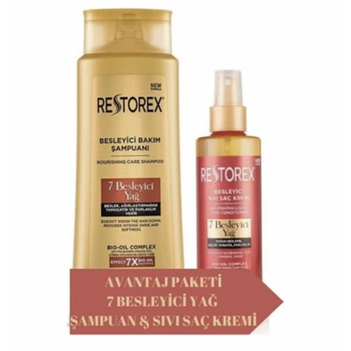 RESTOREX 7 BESLEYİCİ YAĞI AVANTAJ PAKETİ 500ML+200ML