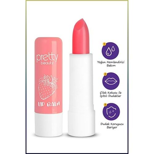 PRETTY PB-176 BABY LIP BALM STRAWBERRY