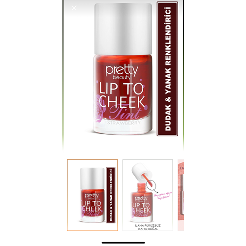PRETTY PB-911 LIP TO CHEEK TINT STRAWBERRY