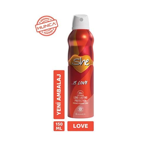 SHE DEODORANT 150 ML LOVE