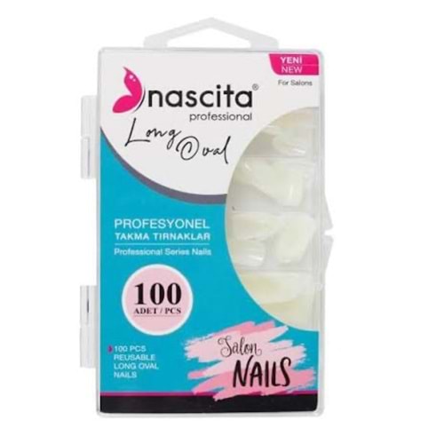 NASCITA PRO TAKMA TIRNAK 100LÜ LONG OVAL 165