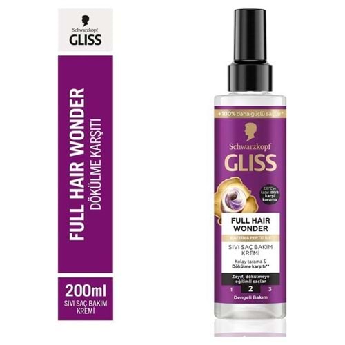 GLISS FULL HAIR WONDER SAÇ BAKIM KREMİ 200 ML