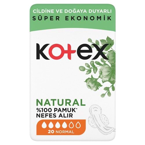 KOTEX NATURAL ULTRA SUPER EKO NORMAL 20Lİ PED