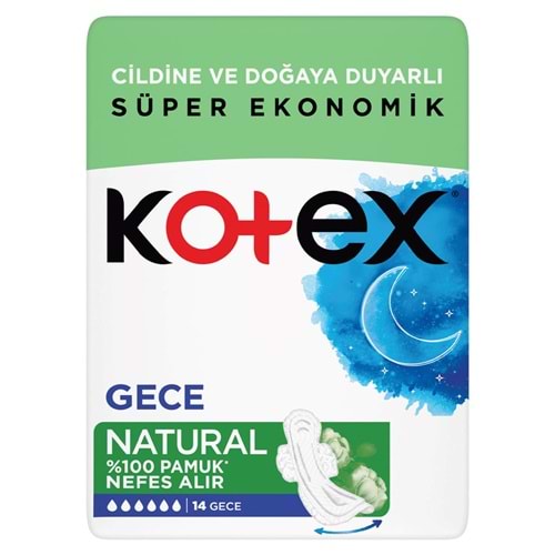 KOTEX NATURAL ULTRA SUPER EKO GECE 14LÜ PED