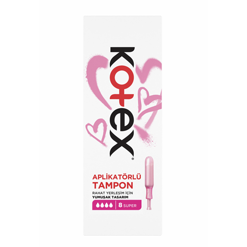KOTEX APLİKATÖRLÜ SUPER 8Lİ TAMPON
