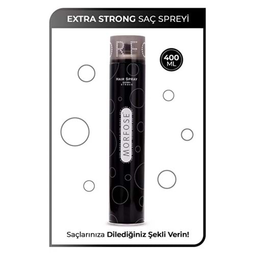 MORFOSE EXTRA STRONG SAÇ SPREYİ 400 ML