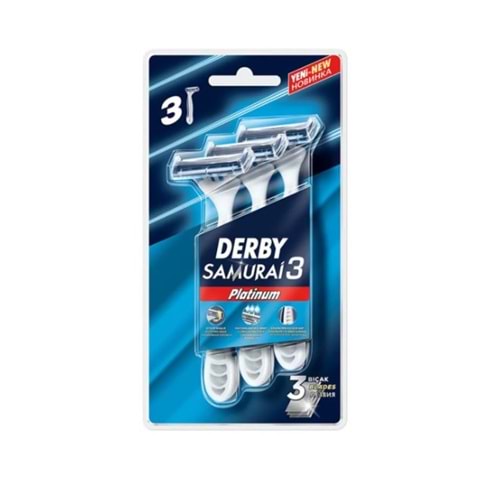 DERBY TIRAŞ BIÇAĞI 3LÜ SAMURAİ 3 BIÇAKLI