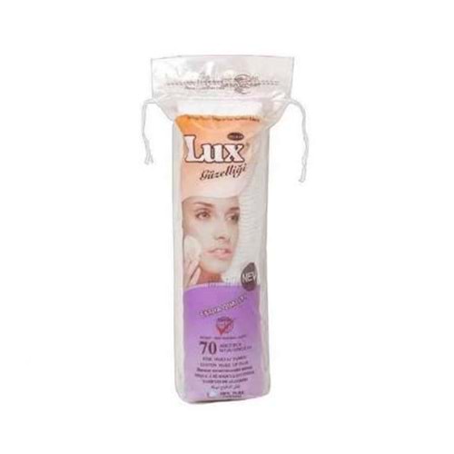 LUX DISK MAKYAJ TEMİZLEME PAMUĞU 70Lİ