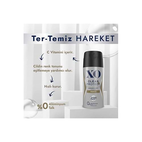 XO CLEAR & PROTECT DEO MEN 150 ML