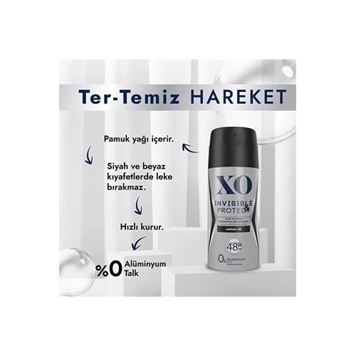 XO INVISIBLE & PROTECT DEO MEN 150 ML