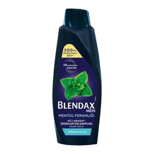 BLENDAX MENTOLLÜ ERKEK ŞAMPUAN 500 ML