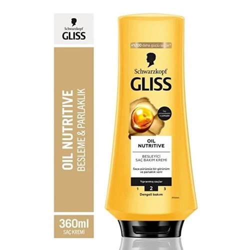 GLISS OIL NUTRITIVE SIVI SAÇ KREMİ 360 ML