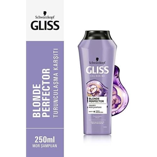 GLISS BLONDE PERFECTOR MOR ŞAMPUAN 250 ML
