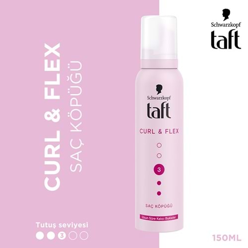 TAFT CURL & FLEX SAÇ KÖPÜĞÜ KALICI BUKLELER 150 ML
