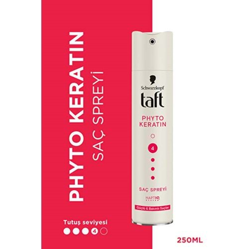 TAFT PHYTO KERATIN GÜÇLÜ BAKIMLI SAÇLAR SAÇ SPREYİ 250 ML