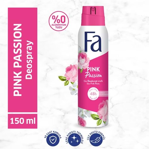 FA PINK PASSION DEO 150 ML