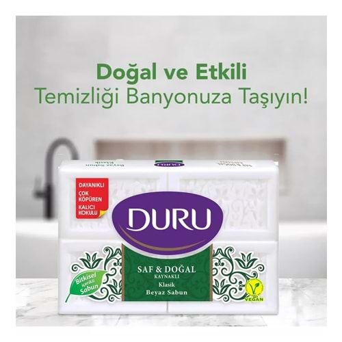 DURU SAF VE DOĞAL KLASİK SABUN 4LÜ