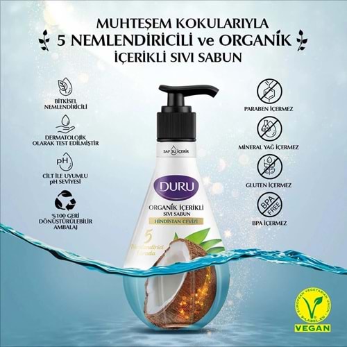 DURU HİNDİSTAN CEVİZİ SIVI SABUN 500 ML