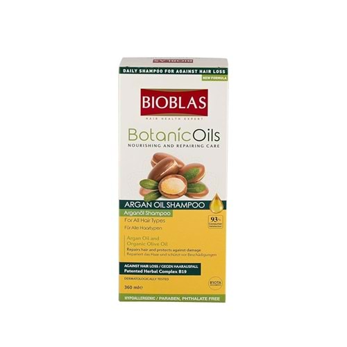 BIOBLAS BOTANIC OILS ARGAN ŞAMPUAN 360 ML