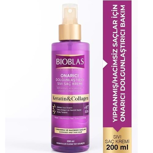 BIOBLAS KOLOJEN KERATİN SIVI SAÇ KREMİ 200 ML