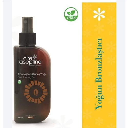 CİRE ASEPTİNE BRONZLAŞTIRICI GÜNEŞ YAĞI 200 ML