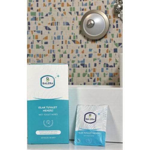BALERA ISLAK TUVALET MENDİLİ (30LU TEKLİ AMBALAJ)
