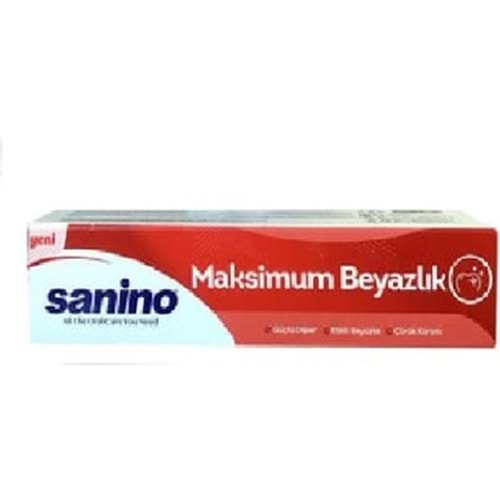 SANINO MAKSİMUM BEYAZLIK DİŞ MACUNU 75 ML