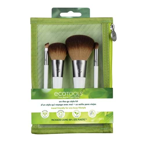 ECOTOOLS ON THE GO MAKYAJ FIRÇASI SETİ 4LÜ
