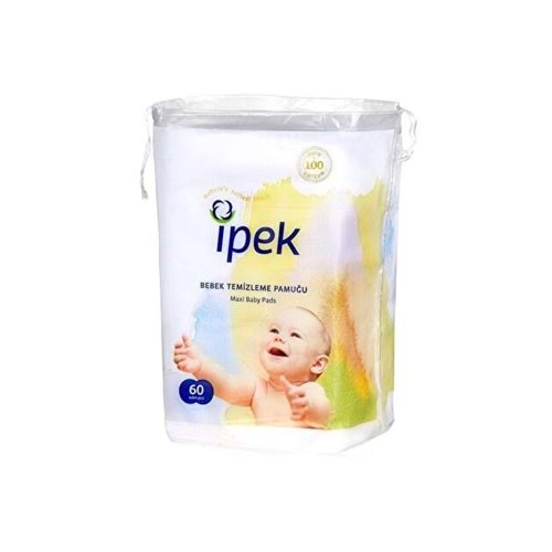 İPEK BEBEK TEMİZLEME PAMUĞU 60LI