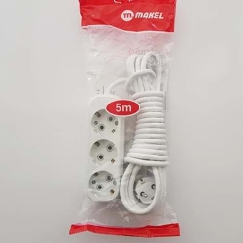 MAKEL 3LÜ 5 MT GRUP PRİZ