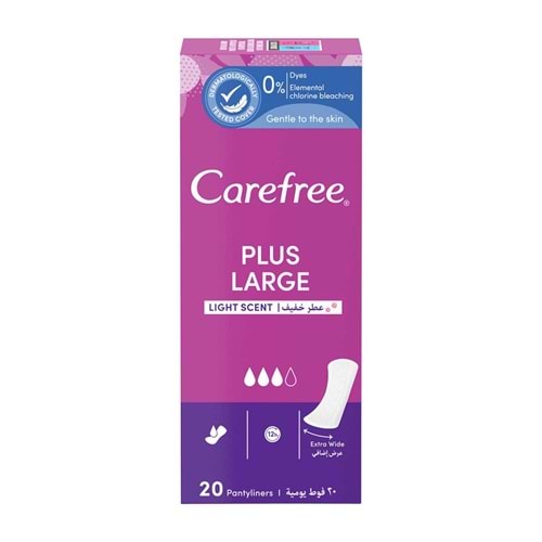 CAREFREE PLUS LARGE GÜNLÜK PED 20Lİ