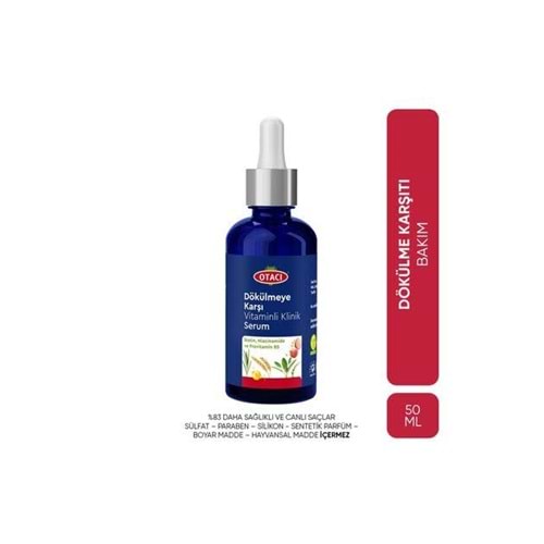 OTACI DÖKÜLMEYE KARŞI VİTAMİNLİ KLİNİK SERUM 50 ML
